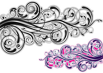 Graphic swirl design
