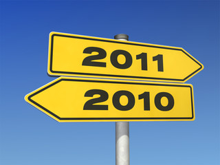 Fototapeta premium 2010 - 2011- Wegweiser