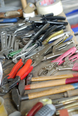 Fototapeta premium Werkzeug auf einem Tisch