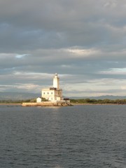 Fototapeta na wymiar Olbia Lighthouse