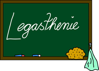 Schultafel Legasthenie