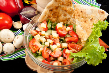 Summer Salad with Cheese
