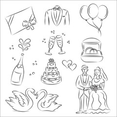 Wedding Sketch Set