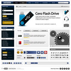 Web Design Template 7 (Dynamic Theme) Vector