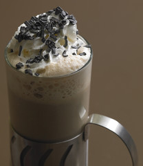 coffee with whipped cream