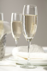 table set for a wedding dinner..