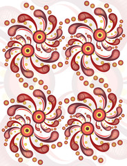 Spiral vector background.