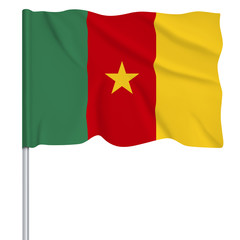 Flaggenserie-Mittel-Afrika Kamerun