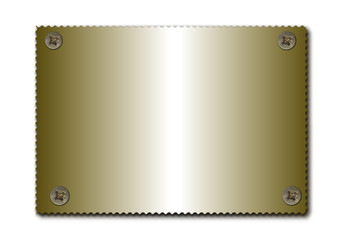 fondo tarjeta placa metalica con tornillos