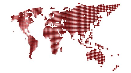 Obraz na płótnie Canvas World map umbrella