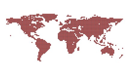 World map umbrella