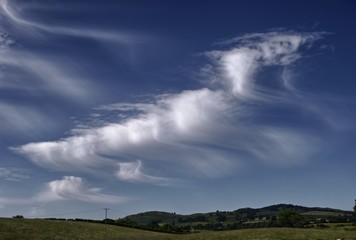 Cirrus fall streaks