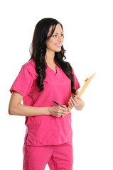 Nurse in scrubs