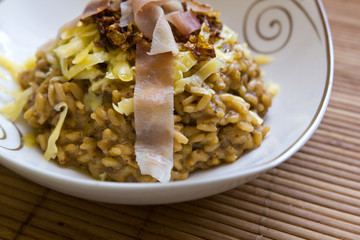 Risotto angerichtet