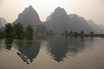 Selbstklebende Fototapete Guilin Yangshuo-Landschaft
