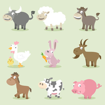 Farm animals collections
