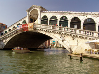 Obraz na płótnie Canvas Most Rialto Wenecja molo Adriatyk architektura