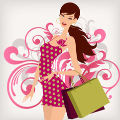 shopping girl