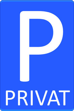 Parkplatz Schild
