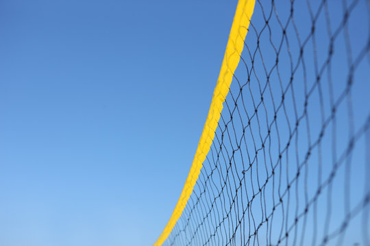 Detail Of Beach Volley Net