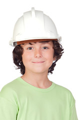 Beautiful child with helmet