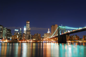 Fototapeta na wymiar Brooklyn Bridge, Manhattan, New York City