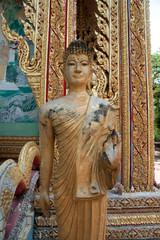 statue in front  of Temple