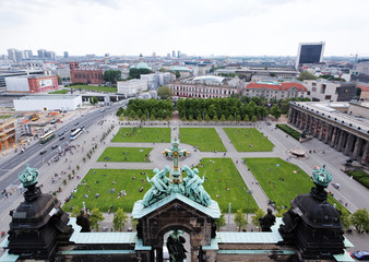 aerial view of central Berlin