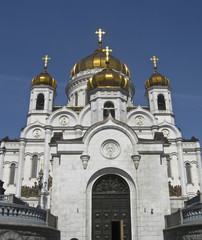Fototapeta na wymiar Moscow, cathedral of Jesus Christ Saviour