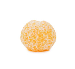 Fresh tangerines isolated on white background
