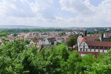 Kassel, Blick von der Weinbergstrasse auf Kassel