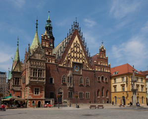Fototapeta na wymiar Ratusz, Wrocław, Polska