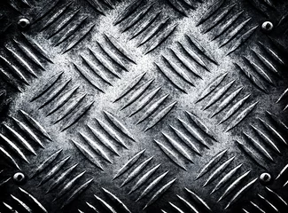 Papier Peint photo Lavable Métal plaque de métal diamant