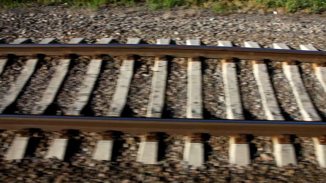 Rail road in motion
