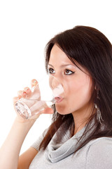 woman drink water