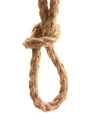 knot tied by a rope