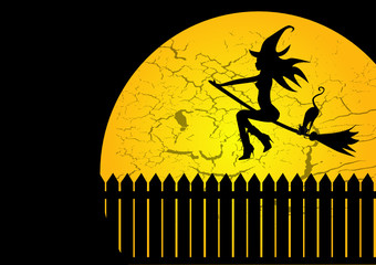 sorcière d'Halloween