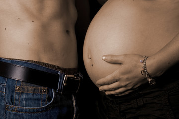 Naklejka premium Babybauch