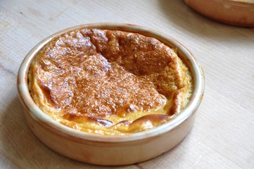 Dessert flan pâtissier