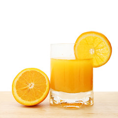 Glass of fresh orange juice