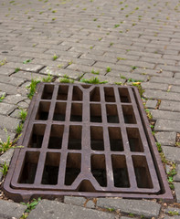 Grid manhole cover
