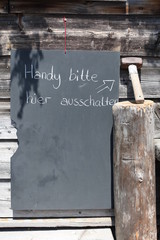 Handy bitte hier ausschalten