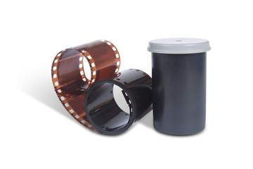 Film for analog photos. Container