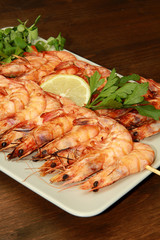 gamberoni alla griglia