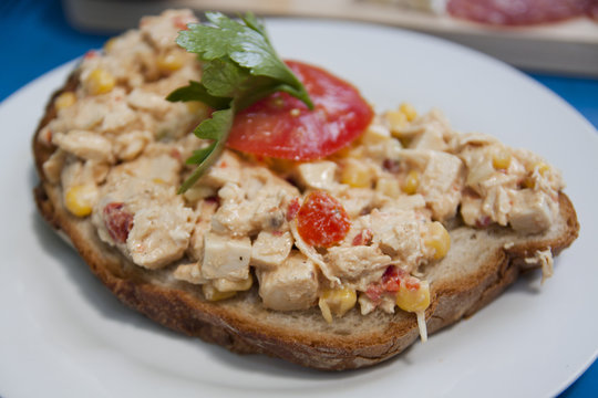 Tartine sal&eacute;e