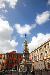 Naklejka premium Piazza Gesu Nuovo,Naples