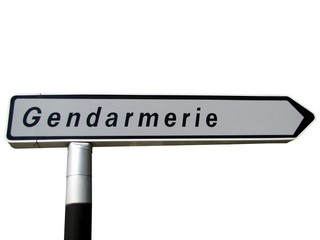 Panneau indicateur ' Gendarmerie '