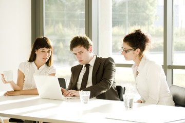 Young business team at a meeting
