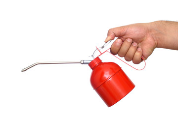Red oil can