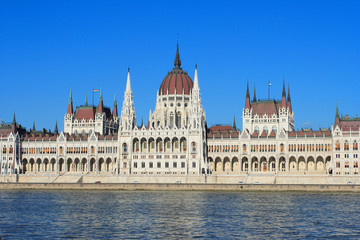 Fototapeta na wymiar Budapest, the building of the Parliament